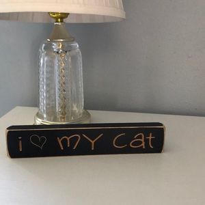 NWOT Wood Carved Sign